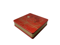 Boîte à biscuits au beurre de qualité alimentaire rectangulaire en métal de qualité supérieure personnalisée boîte en fer blanc emballée boîte de conserve à gâteau de rêve avec couvercle
