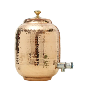 Distributeur d'eau en cuivre à motif marbre moderne, grande capacité, pour hôtels et bureaux, Matka en cuivre traditionnel durable - Product Image 3