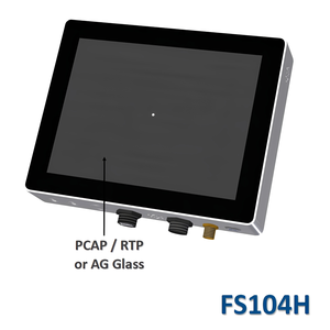หน้าจอสัมผัสพีซีอุตสาหกรรมทางทะเลขนาด 10.4 นิ้ว กันน้ำได้มาตรฐาน IP67 (PCAP/แบบต้านทาน) พร้อมระบบสำรองไฟภายใน - Product Image 2