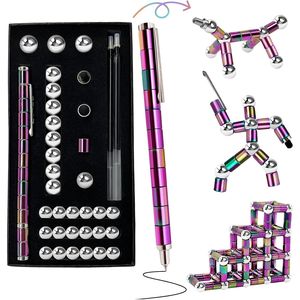 Penna Antistress per Uomo, Regalo Originale per Natale, Idea Regalo per Amico, Perfetto Regalo di Anniversario per Lui, Penne a Sfera Bianche - Product Image 2