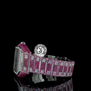Montre de luxe de qualité supérieure en argent avec diamants Moissanite, mouvement mécanique ETA, idéale pour les cadeaux d'entreprise et personnels - Product Image 4