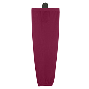 Burgundy Knitted Leg Warmers Thigh <b>High</b> Solid Color Regular Style Sports <b>Socks</b> - Product Image 3