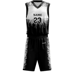 Maillot de basket-ball réversible personnalisé, maille respirante, 100% polyester, impression sublimée, nom de l'équipe, numéro, débardeur unisexe pour adultes - Product Image 5