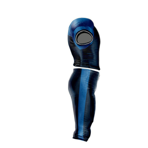 Ensemble de vêtements de sport pour homme en tissu durable, uniforme de football américain, maillot bleu avec le numéro 8 et pantalon noir - Product Image 3