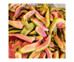 Zip Bag Organic Pink Dried Guava Slices 100% Organic Pink Guava <b>Sour</b> & <b>Sweet</b> Taste Healthy Snack Dried Guava Wholesale Price - Product Image 1
