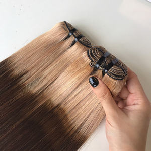 Paquete de Cabello Humano Ombre Color Café con Cierre, Cabello Virgen Vietnamita Crudo de Primera Calidad, Doble Trama, Envío Rápido, Calidad de Lujo - Product Image 3