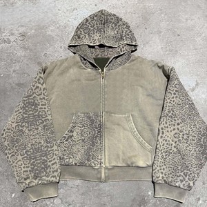 Vente en gros de sweats à capuche en molleton surdimensionnés pour hommes, broderie personnalisée, streetwear, 350 g/m², production sous marque privée - Product Image 5