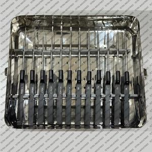 Hot Selling 14 PCS Codmann Microdiscectomy Karlin Cervical Curettes Set with Sterilization Tray Spine Surgical <b>Instrument</b> Set CE - Product Image 5