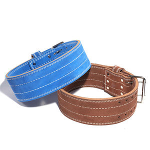 Cinturón de Levantamiento de Pesas de Cuero Vacuno Personalizado, Diseño de Doble Hebilla Resistente, 4 Pulgadas de Ancho, Soporte de 10 mm de Grosor, Antideslizante - Product Image 2