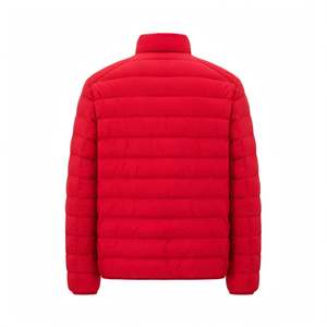 GYM Active Men's High Quality Breathable <b>Waterproof</b> Windproof Cold Winter <b>Parka</b> Sportswear Custom Outdoor Red Puffer <b>Jacket</b> - Product Image 6
