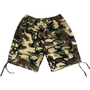 Casual Loose Men's <b>Camo</b> Cargo <b>Shorts</b> Customized Breathable Knitted 100% Cotton - Product Image 1