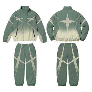 Customize Logo Waterproof Lightweight Polyester Nylon Fit Wind Breaker Men <b>Track</b> <b>Suits</b> Outdoor Windbreaker Tracksuit Set for Men - Product Image 5