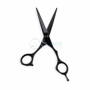 Ciseaux de coiffure ultra-légers noirs mats professionnels en acier inoxydable, outil de coiffure pour salon, fournisseur en gros - Product Image 3