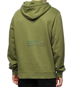 100% Cotton Winter Men's Zipper-Up <b>Hoodies</b> Fleece Fabric Breathable Windproof Loose <b>Lightweight</b> Soft Solid Front OEM Service - Product Image 5