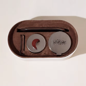 Luxury Ramadan Gift Leather <b>Box</b> Containing Silver Incense Burner Wooden Moon Accent Metal Tong And Calligraphy Storage Jar - Product Image 3