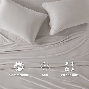 All Season Cotton Blend Jersey Knit <b>Sheet</b> <b>Set</b> Twin XL-Includes <b>Pillowcase</b> - Product Image 4