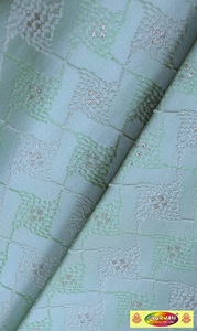 Tissu Jacquard Géométrique Celeste |   Tissu en polyester 100% tissé à motif losanges |   Textile de mode et ethnique de 58 pouces - Product Image 6