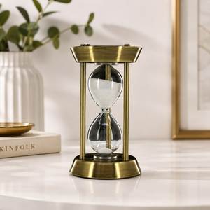 Solid Brass Sand <b>Timer</b> Handmade Decorative Vintage Hourglass Elegant Home Office Table Accent Gift - Product Image 5