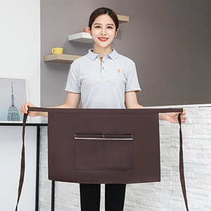 Custom Logo <b>Apron</b> Simple bar <b>Apron</b> 63cm x 41cm Adjustable Waist 1-4 Pockets Woven Textile <b>Kitchen</b> Cooking Daily Use Bangladesh - Product Image 3