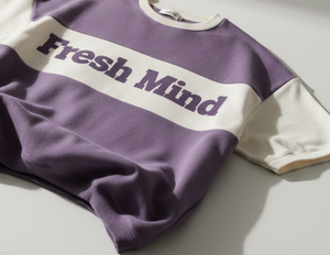 T-shirt en coton surdimensionné personnalisé, imprimé Color Block Fresh Mind, OEM, marque privée, streetwear, fournisseur en gros - Product Image 5
