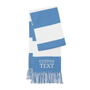 Bufanda a Rayas para Espectadores, Colores del Equipo, Texto Personalizado, Bufanda Tejida para Aficionados, Accesorio para Estadio - Product Image 4
