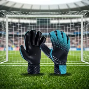 Unisex Full <b>Finger</b> PU Goalkeeper Gloves Non Slip Palm Adjustable Wrist <b>Strap</b> Breathable <b>Finger</b> Protection - Product Image 6