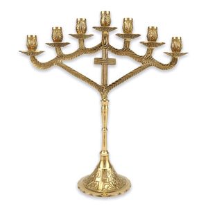 Candélabre en métal élégant pour centre de table, décoration de mariage et décoration de maison de luxe - Product Image 3