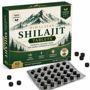 Comprimés de Shilajit de l'Himalaya les plus vendus, 500 mg, comprimés de Shilajit pur avec acide fulvique et oligo-éléments pour soutenir l'énergie et la résistance - Product Image 1