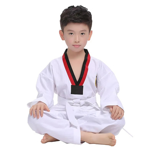 Uniforme de Taekwondo y Karate Tradicional para Niños, 100% Algodón, Transpirable, Suave, Hecho a Medida, Aprobado por la WTF - Product Image 4