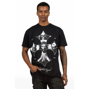 High Quality 100% Cotton Black Men's T-shirts Heavyweight Oversized <b>Tshirt</b> Printing Custom T Shirt For Men - Product Image 6