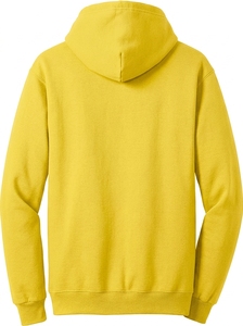 Sweat-shirt à capuche uni pour homme en coton mélangé doux, personnalisable avec logo, style streetwear décontracté, idéal pour l'hiver - Product Image 3
