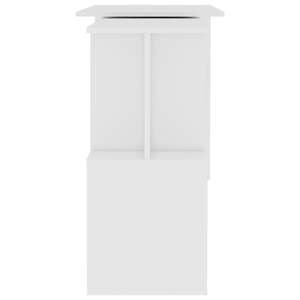 Escritorio Esquinero de Madera Sintética Blanca de 78.7"x19.7"x29.9" para Uso con Computadora - Product Image 6