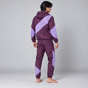 Ensemble de survêtement en nylon pour hommes, personnalisé, léger, pour l'entraînement sportif, deux pièces, vente en gros - Product Image 5