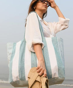 Sac fourre-tout en papier kraft écologique pour femmes avec poche, logo personnalisé, sac de shopping réutilisable - Product Image 4