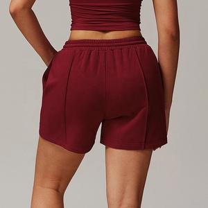 Shorts Deportivos Casuales de Cintura Alta para Mujer, de Alta Calidad, Spandex/Poliéster, Secado Rápido, Transpirables, con Cierre de Cordón y Bolsillos - Product Image 5