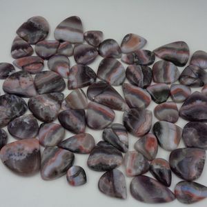 Figurines d'amour en améthyste naturelle polie et agate dentelle, faites à la main, cabochons, pierres précieuses en vrac pour la fabrication de bijoux, Saint-Valentin, vente en gros - Product Image 2