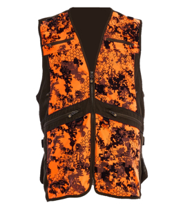 Chaleco de Caza Naranja al por Mayor, Transpirable, con Estampado de Camuflaje, de Poliéster y Algodón, para Caza y Tiro al Aire Libre, OEM - Product Image 1