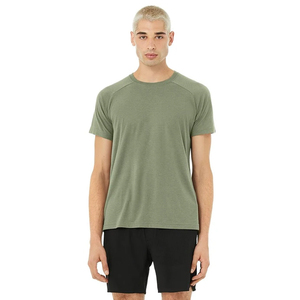 T-shirt décontracté à manches courtes pour homme, 100 % coton, respirant, séchage rapide, écologique, pour l'entraînement, la course à pied, le confort quotidien, l'utilisation en extérieur - Product Image 3