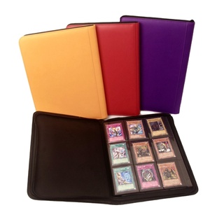 Recién llegado, carpeta de tarjetas coleccionables de carga lateral de 9 bolsillos, hecha de una gama de materiales que incluyen PP, PU, plástico y PVC - Product Image 1