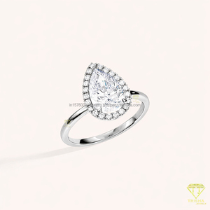 Anillo de compromiso de moissanita de calidad premium para mujer, joyería fina, regalo para compromiso y aniversario, disponible para la venta. - Product Image 4