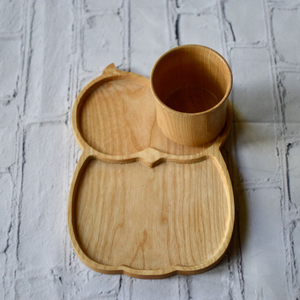 Plateau en bois naturel écologique pour servir les aliments, plateau en bois massif fait à la main pour servir des collations, des petits-déjeuners et des dîners à la maison, à l'hôtel - Product Image 3