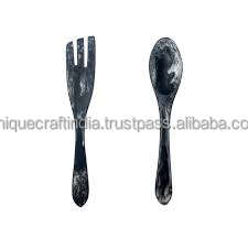 Cuchara de resina hecha a mano 333 personalizada, utensilios altamente pulidos con logotipo personalizado, restaurantes de hoteles en casa directamente desde la India - Product Image 4