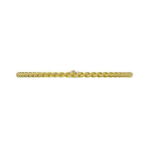 Cadena Cubana de Oro Sólido de 10 Quilates con Diamantes Cultivados en Laboratorio en Oro Amarillo, Blanco y Rosa - Regalo de Aniversario - Product Image 3
