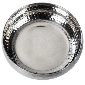 Bol à salade en acier inoxydable avec ustensiles de service, bol mélangeur martelé avec couvercle, bol de service de luxe pour cuisine, salle à manger, fête, maison - Product Image 4