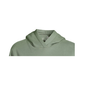 Robe à capuche oversize en polaire pour femme, 100 % coton, respirante, coupe-vent, écologique, avec broderie et gaufrage sur le devant - Product Image 4