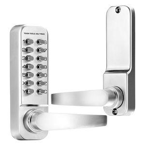 Serratura Meccanica per Porta con Tastierino a 14 Tasti, Maniglia in Acciaio Inossidabile Resistente all'Acqua - Product Image 4