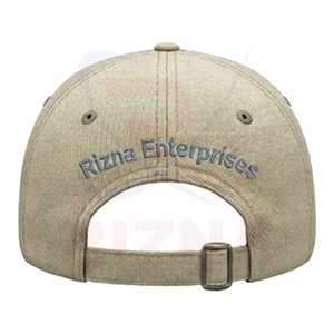 Casquette de baseball unisexe personnalisée OEM RIZNA ENTERPRISES 100 % coton de haute qualité avec logo brodé 3D, 6 panneaux, imprimé, style golf, effet délavé, pour les fêtes - Product Image 3