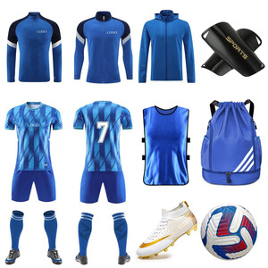 Conjunto Completo de Fútbol con Camiseta de Manga Corta, Pantalones Cortos Deportivos, Calcetines Deportivos a Juego y Balón de Fútbol para Entrenamientos - Product Image 6