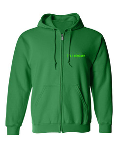 Sweat-shirts à capuche personnalisés en gros – Sweat-shirt noir à fermeture éclair - Product Image 5