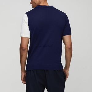 Camisa de Algodón Azul para Hombre, con Logotipo Frontal, Cuello Camisero, Estampado Personalizado, Manga Corta, Corte Regular, Transpirable, Ecológica, de Secado Rápido - Product Image 5